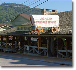 log cabin pancake house pigeon forge tennessee
